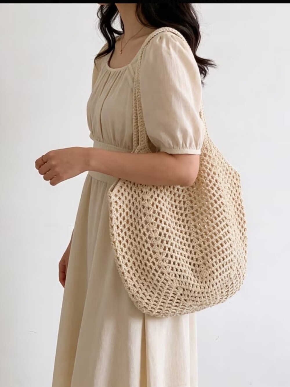 🔥Crochet Tote Bag Brown